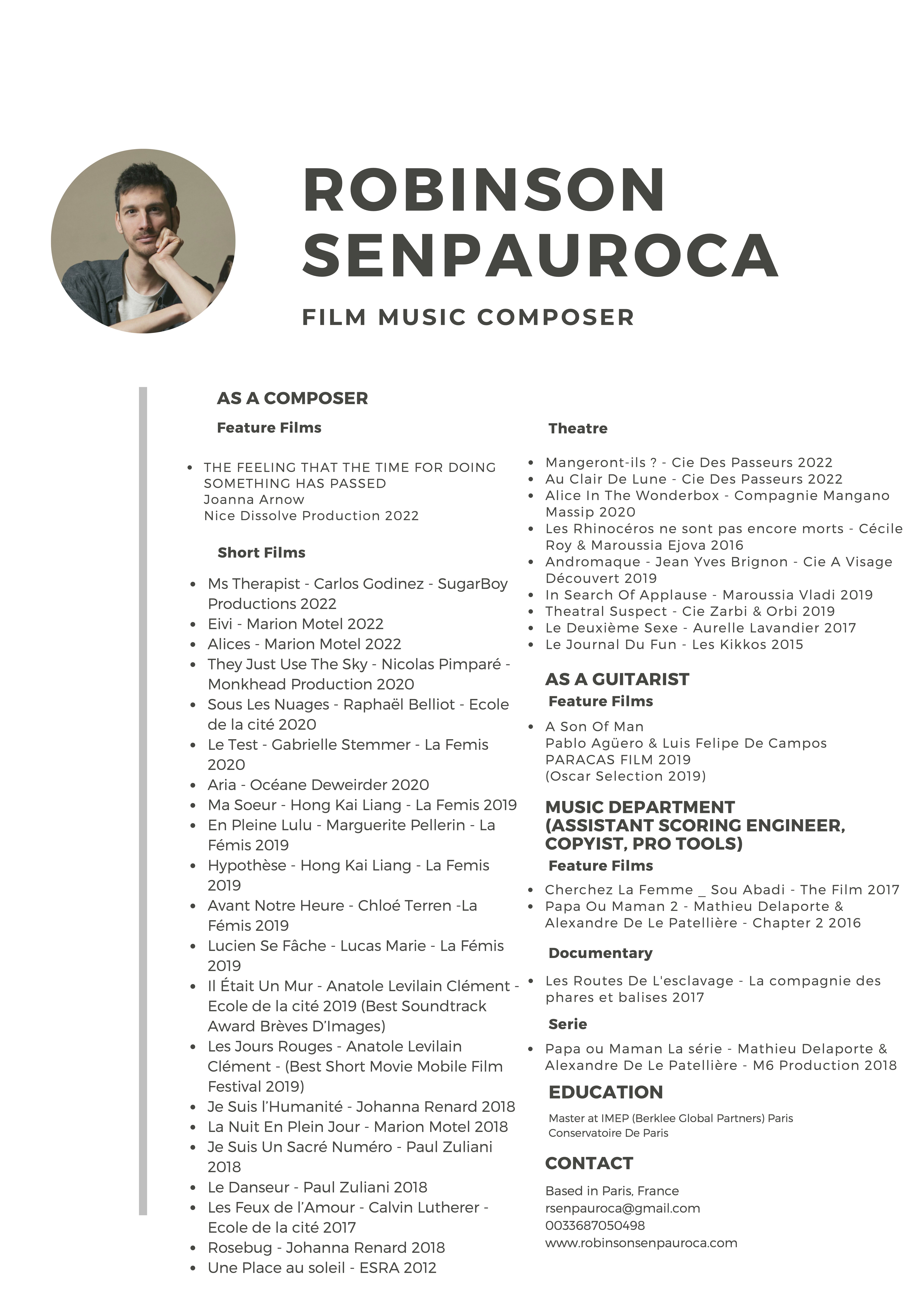 Robinson Senpauroca resume